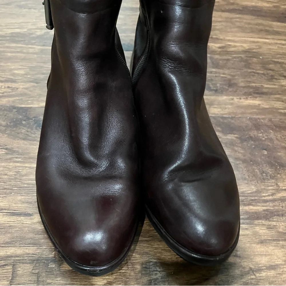Via Spiga Idelissa Brown Leather‎ Riding Boots Size 8.5 EU40 - Picture 6 of 10